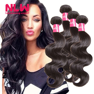 

N..W. 10A Brazilian virgin human hair 4 bundles Body wave hair extensions