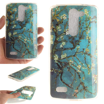 

Абрикосовое дерево шаблон Мягкий тонкий ТПУ Резиновая крышка силиконовый гель чехол для LG D337