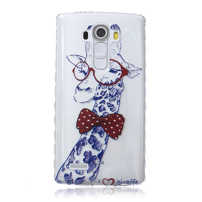 

Giraffe Pattern Soft Thin TPU Rubber Silicone Gel Case Cover for LG G4