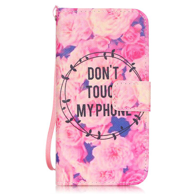 

Colorful Flower Style PU Leather Flip Cover Wallet Card Holder Case for Iphone 7