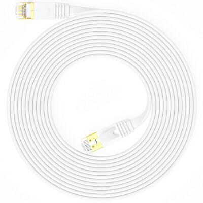 

Shanze (SAMZHE) CAT-705A семь CAT7 плоский кабель гальванизированный экранированный витая пара сетевой кабель компьютерная перемычка для сети 7 категория готовый кабель белый 5 метров