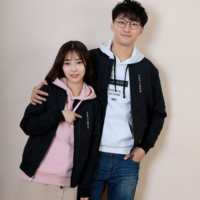 

Intercrew South Korea 2017 spring short jacket couple loaded with thin coat sports Slim baseball service ITR1UJ32A black 95