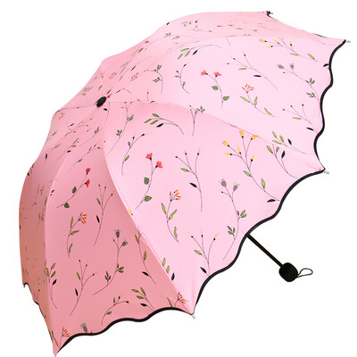 

Вэй Длинные утолщение черный резиновый солнечный зонтик творческий подарок на день рождения девушки отправить студентам жена подруга подруги предметы домашнего обихода практические подарки Бегония цветы розовые