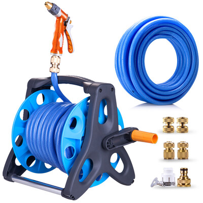 

GaBree high pressure car washing water gun with water pipe hose storage rack set copper water gun head