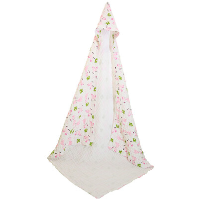 

Hi love baby gauze baby with bath towel bath towel holding washed gauze printing blanket blanket baby blanket 6 layer thickening increase 105 105CM