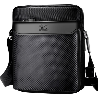 

Seven wolves men&39s shoulder Messenger bag fashion Oxford cloth leisure sports shoulder bag blue B1300162-308