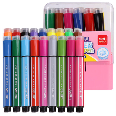 

Deli 70653 large capacity seal washable color pen 18 color