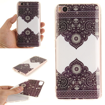 

Diagonal totem Pattern Soft Thin TPU Rubber Silicone Gel Case Cover for XIAOMI 5S