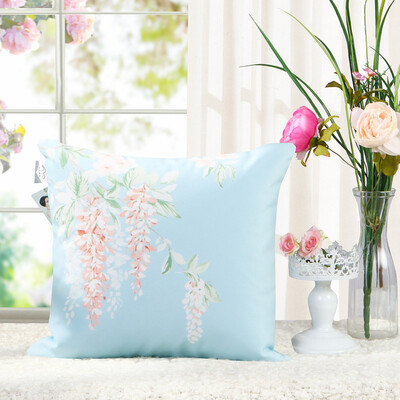 

Mercury Home Textiles MERCURY Nap Pillow Sofa Pillow Pillow Venetian Garden Print Cushion 45 45cm