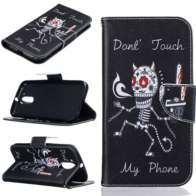 

Bone Design PU Leather Flip Cover Wallet Card Holder Case for Moto G4/G4 Plus