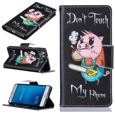 

Pig Design PU Leather Flip Cover Wallet Card Holder Case for HUAWEI P9 Lite