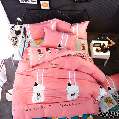 

Shanshan bedding home textiles cotton flower bed four sets of cotton bed sheets quilt dream fairy 15 m 18 m