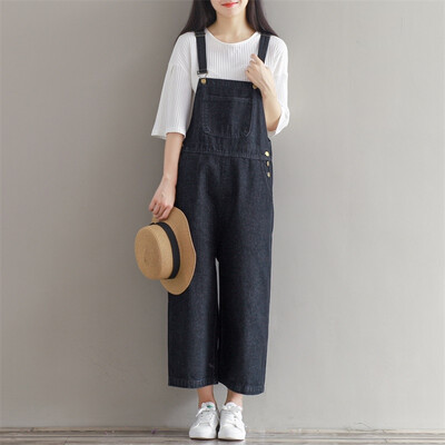 

City Plus CITYPLUS Arts Retro Academy Windskin Pants Loose Wide Leg Pants Fashion Cowboy Pants CWKN173357 Black