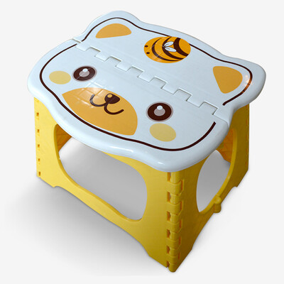 

Jingdong Supermarket] Carrefour pieces cartoon folding stool - yellow folding stool plastic bench stool picnic stool fishing stool stool LY32-y