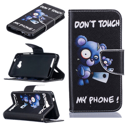 

Blue bear Design PU Leather Flip Cover Wallet Card Holder Case for HUAWEI Y3 II