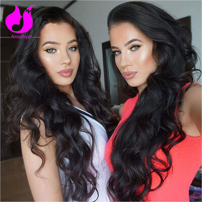 

Amethyst 13*6 Lace Front Wig 2017 New Human Hair Wigs With Deep Part Speace Body Wave Front Lace Wig