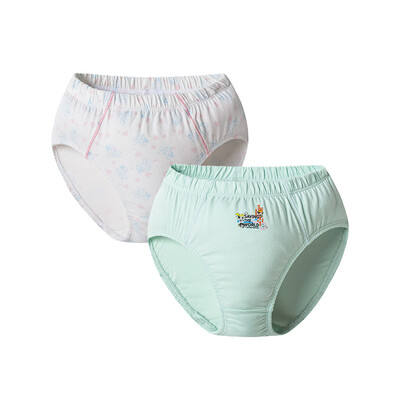 

DICI (DICI) children's cotton underwear girls in the children's children's children's clothing girls girls triangular corner angle shorts 4C012B0 white flowers green 120