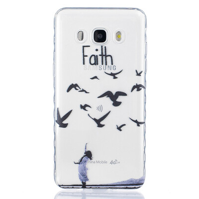 

Woman birdie Pattern Soft Thin TPU Rubber Silicone Gel Case Cover for SAMSUNG Galaxy J5 2016J510