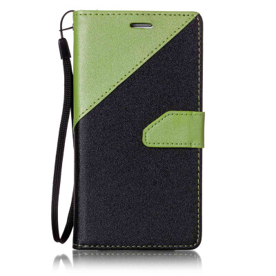 

Black + Green Design PU Leather Wallet Case Classic Flip Cover with Stand Function and Credit Card Slot for Samsung Galaxy S7