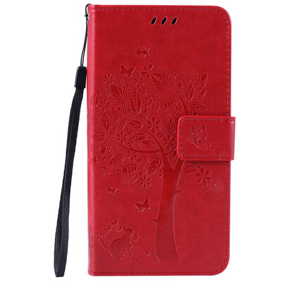 

Red Tree Design PU Leather Flip Cover Wallet Card Holder Case for SAMSUNG C5