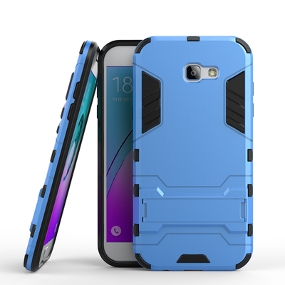 

Blue Slim Robot Armor Kickstand Shockproof Hard Rugged Rubber Back Case For SAMSUNG GALAXY A7 2017A720