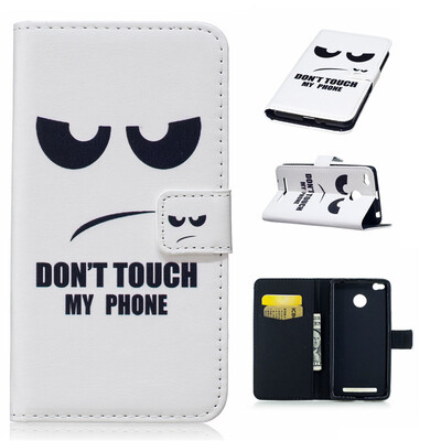 

Eye Design PU Leather Flip Cover Wallet Card Holder Case for XIAOMI Redmi 3s