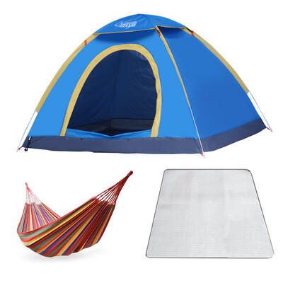 

Wolf Walker speed open automatic tent outdoor double family set sunscreen double camping camping fruit green