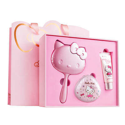 

HELLO KITTY Handle Mirror Charging Po Cosmetics Mirror Mimi Creative New Year Gift Send Girlfriend Birthday Gift Send Love High-end gift box with bag love exclusive 6661
