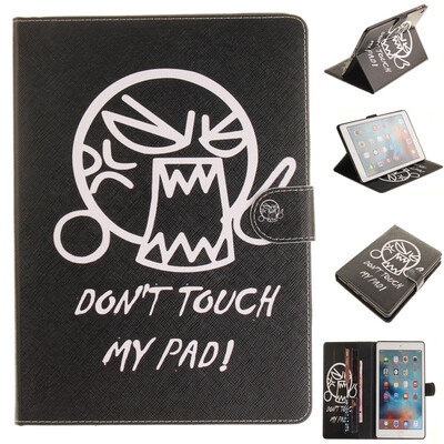 

Не прикасайся ко мне Стиль Тиснение Классический откидная крышка с подставкой Функция и слот кредитной карты для iPad Pro 9.7