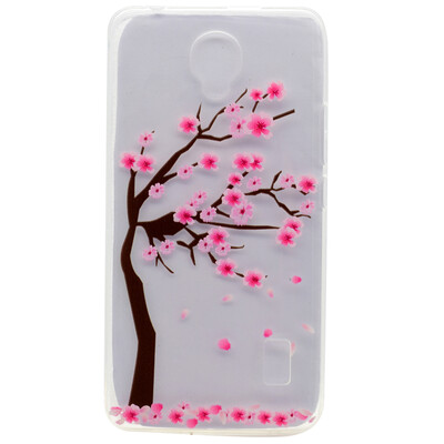 

Cherry tree Pattern Soft Thin TPU Rubber Silicone Gel Case Cover for Huawei Y635