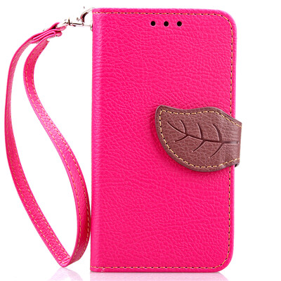 

Pink Design PU Leather Flip Cover Wallet Card Holder Case for Nokia Lumia 630