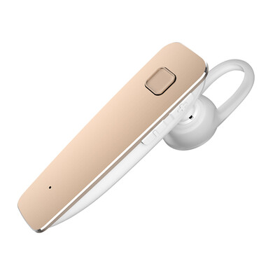 

BYZ YB008 metal brushed business wireless Bluetooth headset universal ear hanging gold