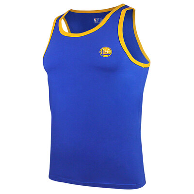 

NBA Men Sports Vest Pure Color Elastic Cotton Slim Basketball Trousers Vest Running Fitness Bottom T-shirt Warriors XL