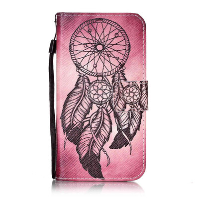 

Maroon Wind Chimes Design PU Leather Flip Cover Wallet Card Holder Case for Huawei NovaCAZ-AL10