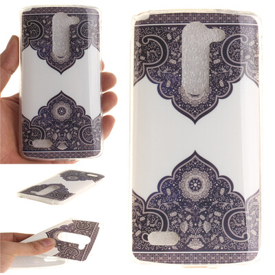 

Diagonal totem Pattern Soft Thin TPU Rubber Silicone Gel Case Cover for LG D337