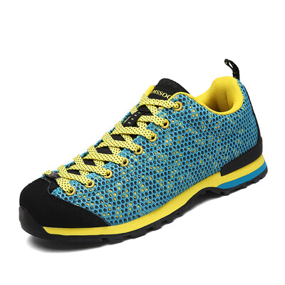 

семья США Ли CAMSSOO Летнего туризма пару моделей дышащей сетки походные ботинки, кроссовки противоскользящей 6036 F / Зеленый Жел