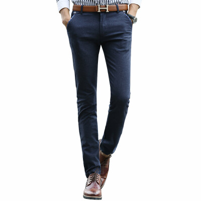 

Playboy VIP Collection Men Casual Slim Tapered Flat-Front Pants