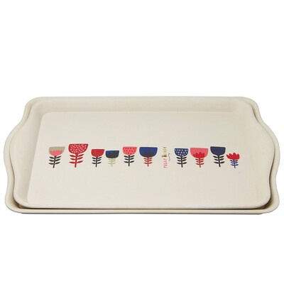 

COECO Bamboo Fiber Rectangular Tray Творческий набор чая Чайная чашка для чайной пластины Plate Fruit Plate SR76193 Peggy 2pcs Set