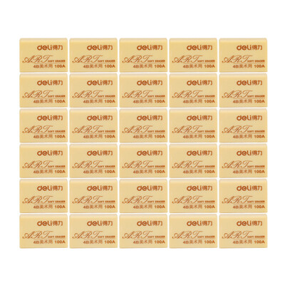 

Deli) 7545 student exam art 4B rubber eraser 30 loaded black 32 * 12 * 13mm / block