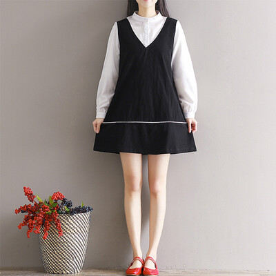 

CITYPLUS Wensheng черно-белый классический случайный свободный воротник с длинным рукавом поддельный двухсекционный костюм CWQZ172361 черный и белый цвет борьбы L