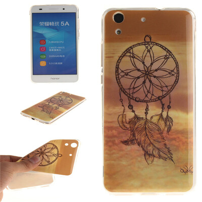 

Dreamcatcher Pattern Soft Thin TPU Rubber Silicone Gel Case Cover for HUAWEI Honor 5AY6 II
