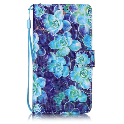 

Begonia Flower Design PU Leather Flip Cover Wallet Card Holder Case for HUAWEI P9LITE