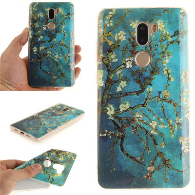 

Apricot tree Pattern Soft Thin TPU Rubber Silicone Gel Case Cover for XIAOMI 5S Plus