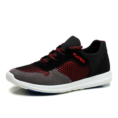 

Playboy (PLAYBOY) casual shoes men's net surface sports shoes shoes outdoor travel shoes DS61001 black / red 42