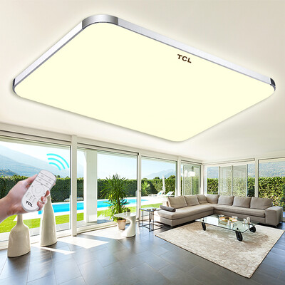 

TCL Светодиодный потолочный светильник Прохладный 72 Вт Promise Dimming Office Конференц-зал Спальня Освещение Крепление Площадь 930 * 650 мм 20-25