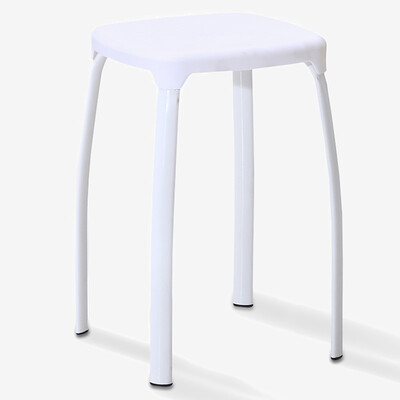 

[Jingdong Supermarket] Hua Kai Star stool chair leisure fashion color change shoe stool thick white stool white