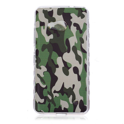 

Camouflage Pattern Soft Thin TPU Rubber Silicone Gel Case Cover for Microsoft Lumia 550