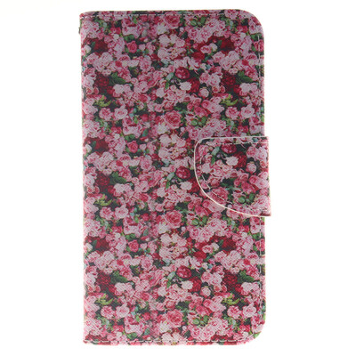

Floral Design PU Leather Flip Cover Wallet Card Holder Case for LG K10