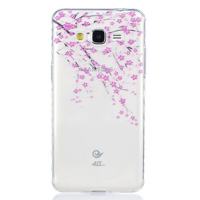 

Peach blossom Pattern Soft Thin TPU Rubber Silicone Gel Case Cover for SAMSUNG GALAXY Grand Prime G530