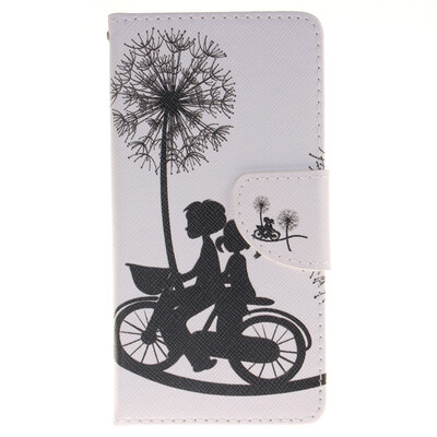 

Bike and Dandelion Design PU Leather Flip Cover Wallet Card Holder Case for HUAWEI P9
